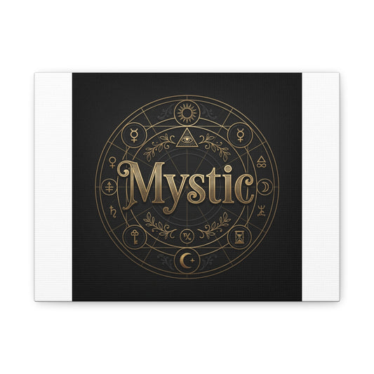 Mystic Occult Type Canvas | Tarot Poster, Esoteric Print