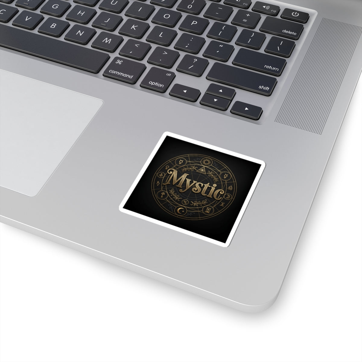Mystic Circle Sticker | Tarot & Occult Typography, Esoteric Symbol Decal