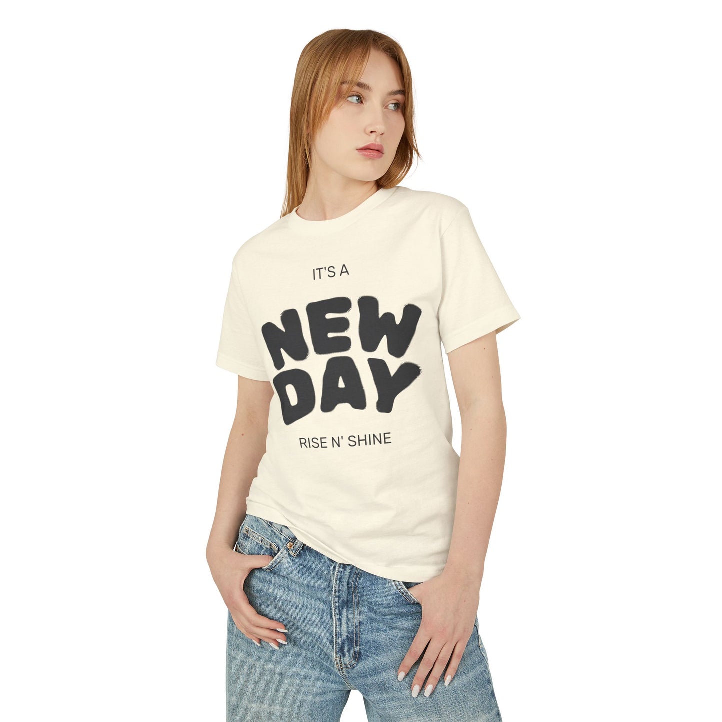 New Day Tee — "It's a New Day" Motivational Cotton T-Shirt