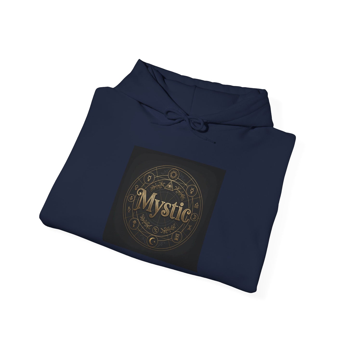 Mystic Ornament Hoodie | Tarot & Occult Typography, Witchy Typography