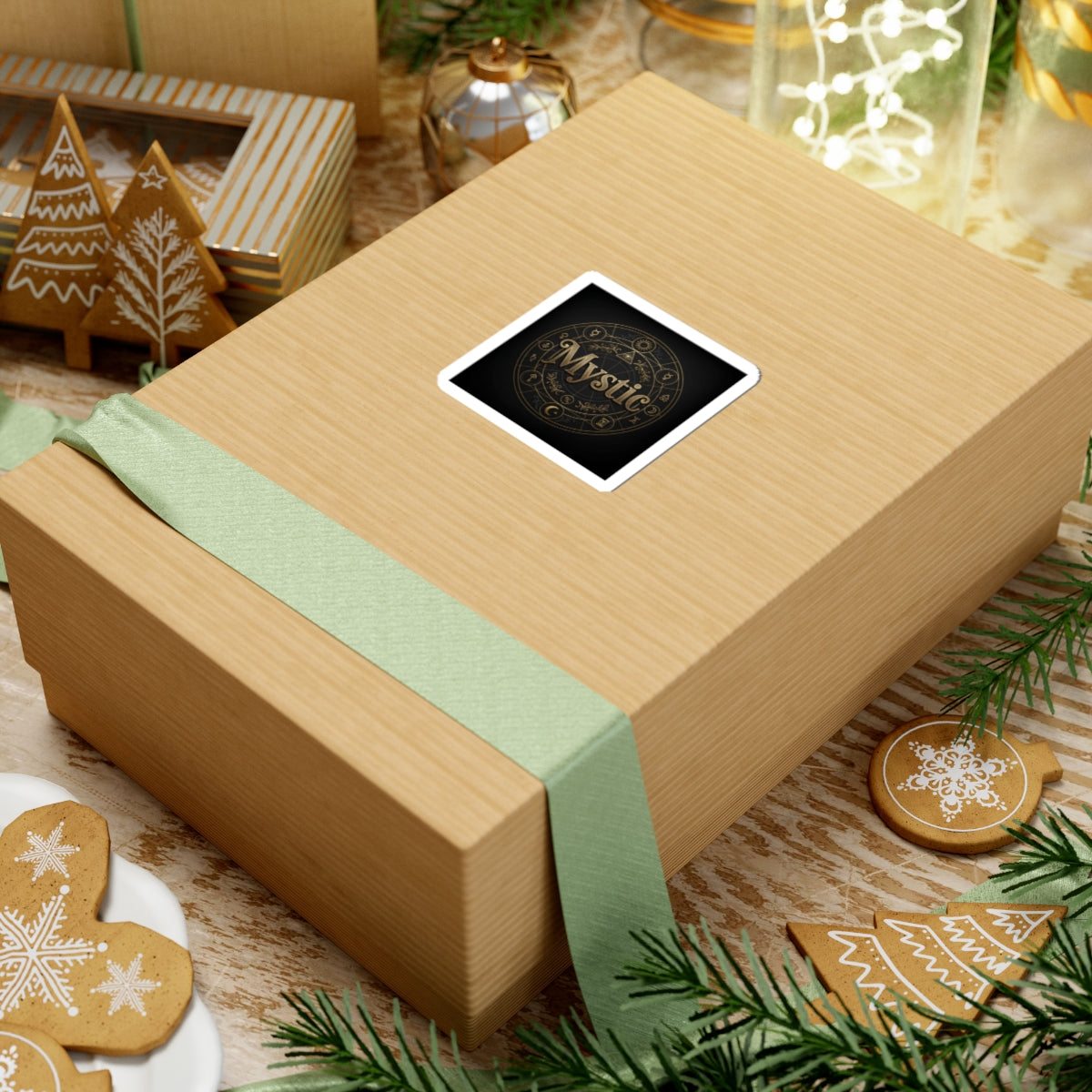 Mystic Circle Sticker | Tarot & Occult Typography, Esoteric Symbol Decal