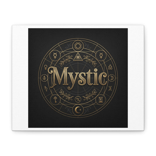 Mystic Occult Type Canvas | Tarot Poster, Esoteric Print