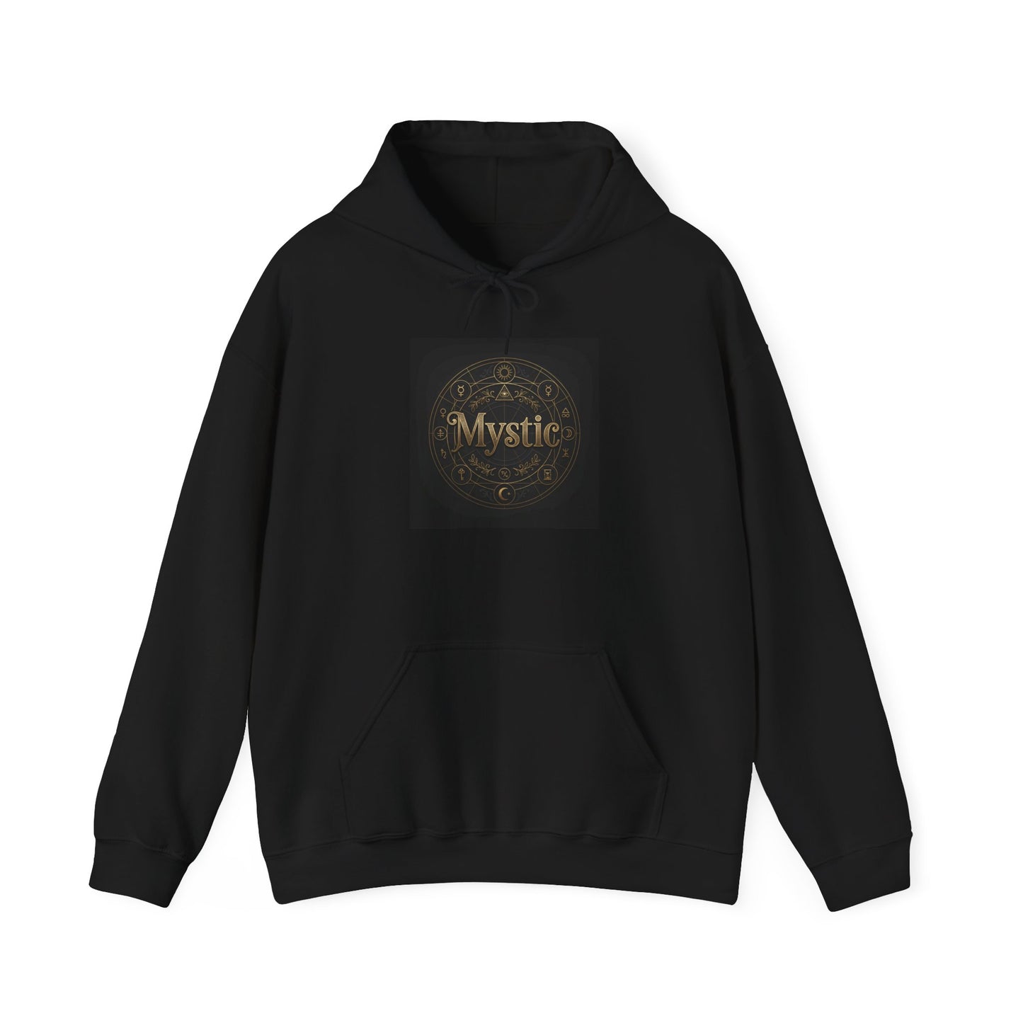 Mystic Ornament Hoodie | Tarot & Occult Typography, Witchy Typography