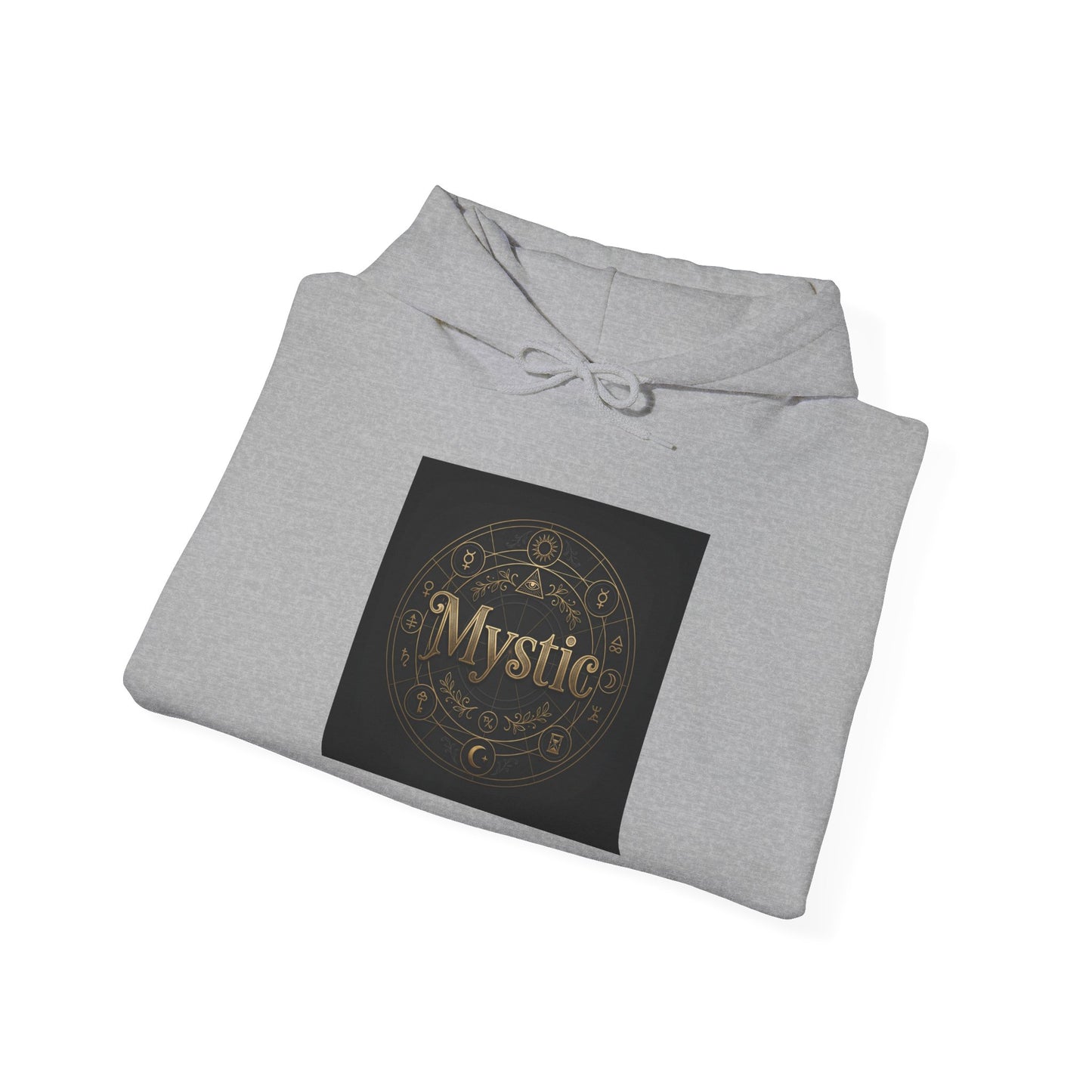 Mystic Ornament Hoodie | Tarot & Occult Typography, Witchy Typography