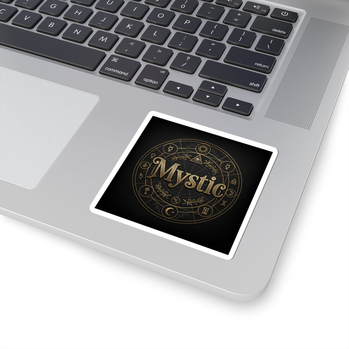 Mystic Circle Sticker | Tarot & Occult Typography, Esoteric Symbol Decal
