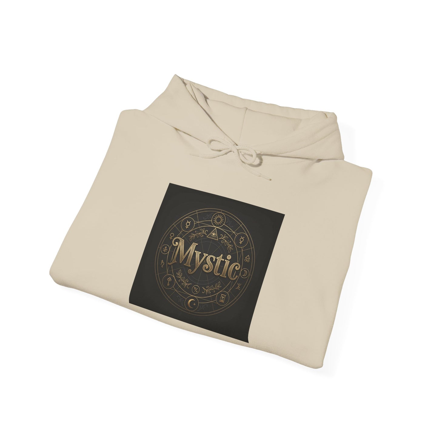 Mystic Ornament Hoodie | Tarot & Occult Typography, Witchy Typography